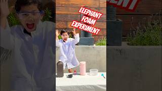 Explosive Elephant toothpaste experiment, super fun! #shorts #kidslearning #educational