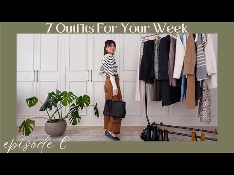 7 Outfits For Your Week Episode 6 | weekly outfit ideas for early spring, easy and comfy outfits