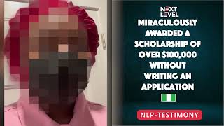 A Lady Miraculously awarded a scholarship of over $100,000 without writing an application.