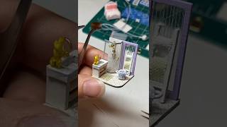 Bathroom for the Happy House. #crafts #miniature #dollhouse #diykits #diycrafts #miniatures #diy