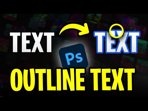 How to Outline Text in Photoshop (2025 UPDATE)