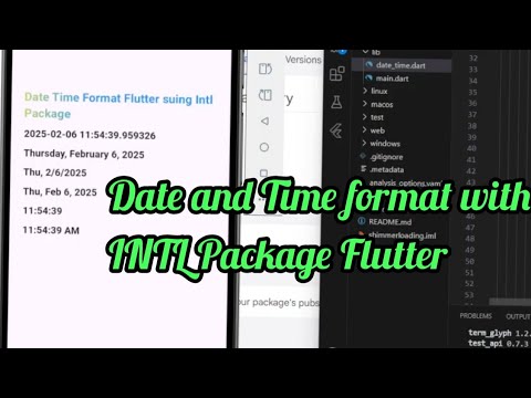 How to format Date and Time with Intl package in flutter?