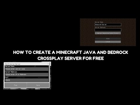 How to create a minecraft java and bedrock crossplay server for free [2023]