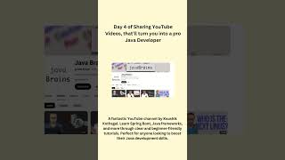 Day 4: Must-Watch YouTube Channel for Java Developers! 🚀 #javadeveloperjobs