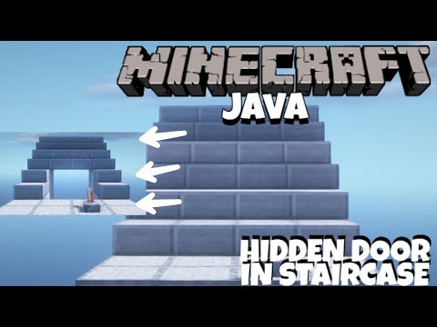 Minecraft|How to make a hidden door in staircase