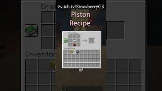 Piston - Short Shorts by StrawberryGS - Minecraft Crafting Recipe