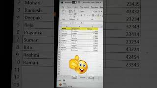 Excel Trick ‼️ Convert Data Into Upper Case Without Any Function Or Formula😍 #shorts #tips #bytetech