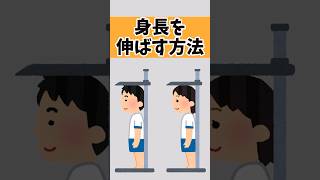 【有益】ガチで使える身長を伸ばす方法7選 #雑学 #身長を伸ばす方法 #身長