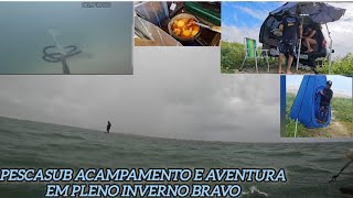 Pescasub aventura camp no carro/ praia de Alagoas  #ecohome 