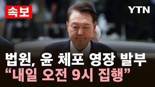 [속보] 법원, 윤석열 전 대통령 체포 영장 발부..특검 "내일 오전 9시 집행" / YTN