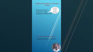 Preprocessor directive #pragma startup explained | Programming in C with rsk | Learn C for free