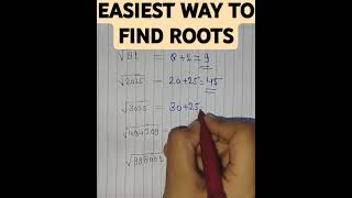 Short Trick For Root #trending #maths #mathshortcut #education #mathtrick #rootstrick #roots #square