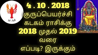 Kadaga rasi | gurupeyarchi palangal 2018 to 2019 | குருப்பெயர்ச்சி | கடகராசி | Cancer