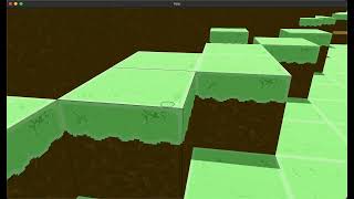 a Voxel game （like MC）write by rust  power by bevy .  support the online multiplayer.