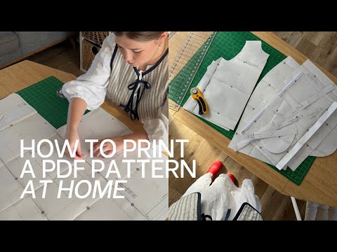 How to Print and Assemble a PDF Pattern | Sewing Pattern Tutorial