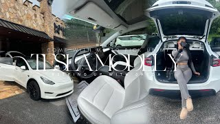 WEEKLY VLOG | NEW CAR!! COME PICK UP MY TESLA MODEL Y + CAR TOUR and more