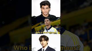 Who is the Global Icon? 🌍🔥 #christianoronaldo #zayn #btsv