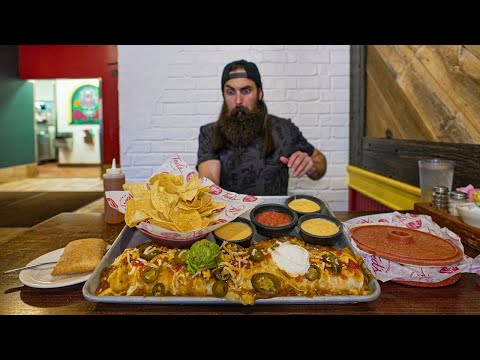 "I HAVEN'T SEEN ANYONE DO IT IN 3 YEARS!" | TED'S TEX MEX CHALLENGE | OKLAHOMA EP.4 | BeardMeatsFood