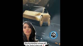 #KimKardashian shows off the #Tesla #Cybercab a fully autonomous electric vehicle #factory78 #shorts