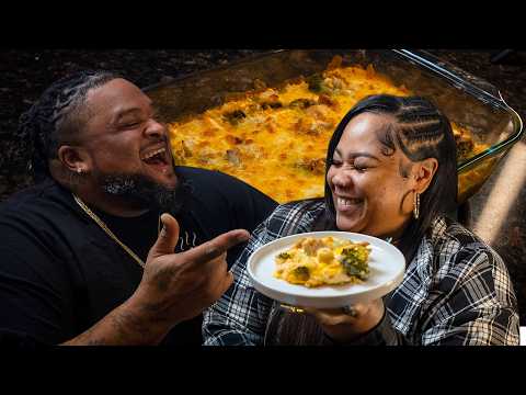 Creamy Chicken Broccoli Cheddar Casserole - Easy Comfort Food for the Holidays!