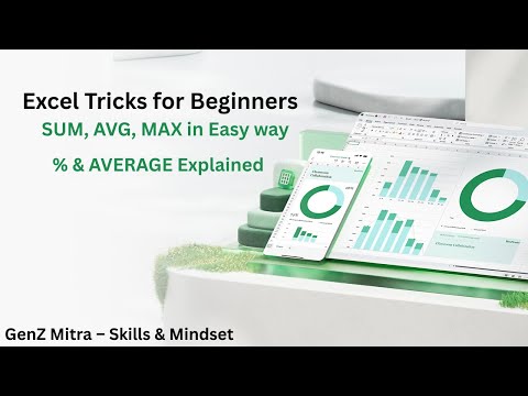 Excel Made Easy: SUM, AVERAGE, MAX & Percentage Explained