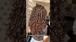 Perm curls women long hair