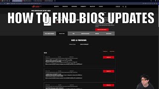 Where to download motherboard drivers and bios updates