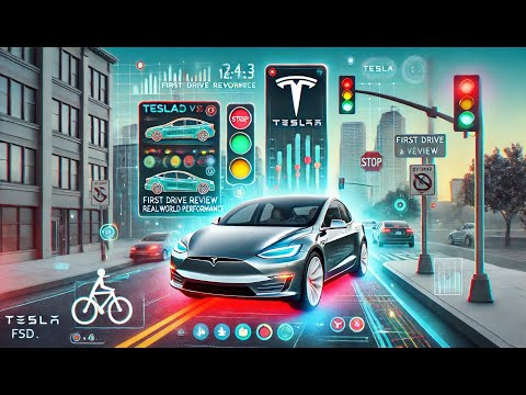 🚗 Tesla FSD Vlog 12.4.3 #1:  First Drive Review & Real-World Performance! 🛣️