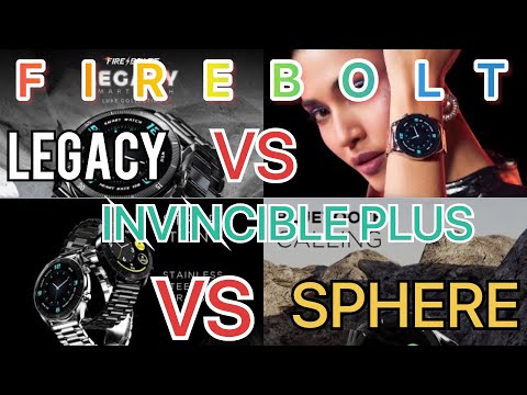 Fireboltt Legacy Vs Invincible plus Vs Sphere: Detailed comparison | Hindi