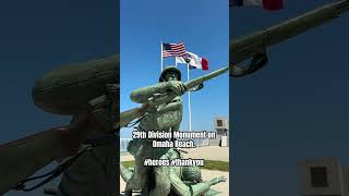 29th Division Monument on Omaha Beach. #heroes #thankyou #ww2history