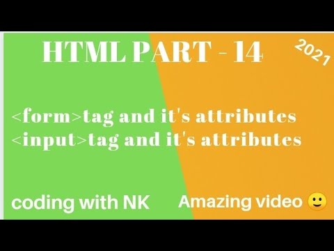 HTML PART-14  form,input tag and it's all attributes. #html#part14#basic#ad#video#viral#codingwithnk
