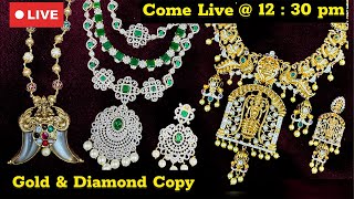 One Gram Gold #jewellery #kesannovus #live #necklace #earrings #longchain #beadsjewellery #bride New