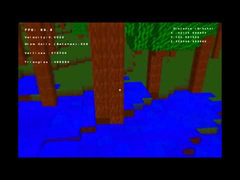 Voxel Engine - Game Update 1: Water and Trees!