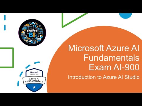016 Azure AI-900 Certification Guide: Introduction to Azure AI Studio #AI900 #generativeai #azure