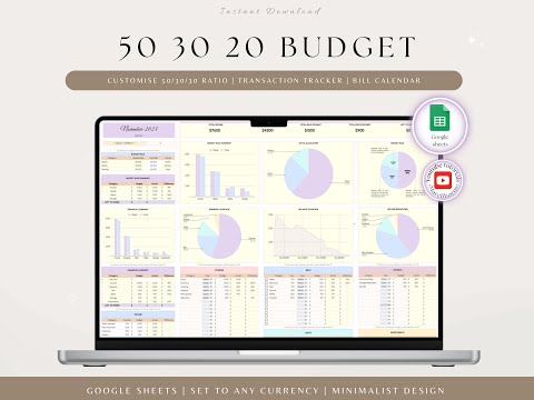 Monthly budget by budget rule google sheet template 50 30 20 monthly budget sheet