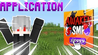 APPLICATION FOR AWAKEN SMP@Unstoppable_gx #AWAKENSMPAPPLICATION | the song is use is @METAMORFASIS