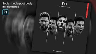 Social media post design in Photoshop || #graphicdesigntutorial #adobephotoshoptutorial