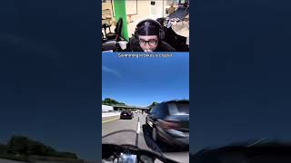 #biker #speeding #cuttingupintraffic #swimming #crazy #v4 #reaction #fypシ゚viral #youtubeshorts