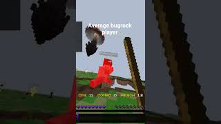 average bugrock player #minecraft #bedrock #zeqapvp #gaming