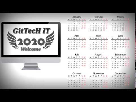 GitTecH IT || Calendar 2020  || New Year 2020