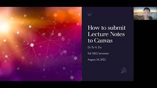 How to create and submit online lecture notes on Canvas