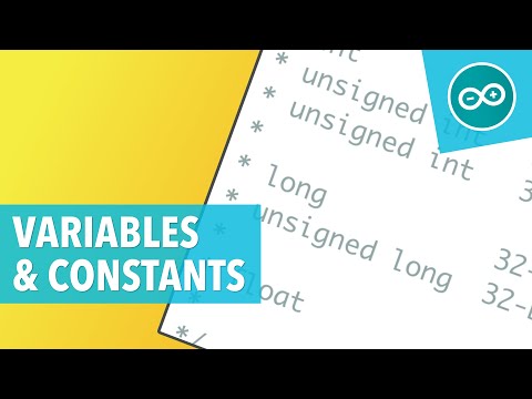 ARDUINO VARIABLES AND CONSTANTS - Arduino programming theory #2