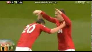 اهداف مان يونيتيد واستون فيلا وحسم اللقب (3-0) (22/4/2013)