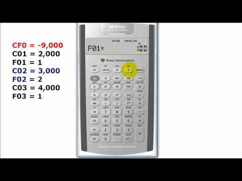 Calculate Internal Rate of Return on TI BA II Plus