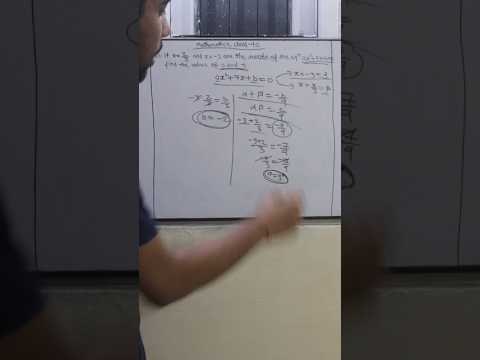 Class -10 quadratic equation roots and zeroes #class10basicmathimportantquestion