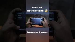 BEST CUSTOM ROM FOR POCO F1 🔥 || POCO F1 BGMI GRAPHICS TEST 🤯 #pocof1 #bgmitest #handcam #shorts