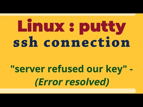 Cloud Linux instance SSH Connection (From Putty) | Resolved Server refused key error.