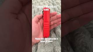 Printing a working out the knife ￼#3-DPrint #Knife #OTFKnife #3-DPrinted