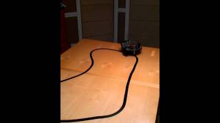 Simple line following robot -- Working demonstration