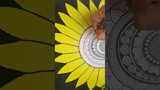 #viral#trending #shorts#SunflowerMandala#MandalaArt#ArtTherapy#RelaxationArt#CalmingArt#MandalaLove